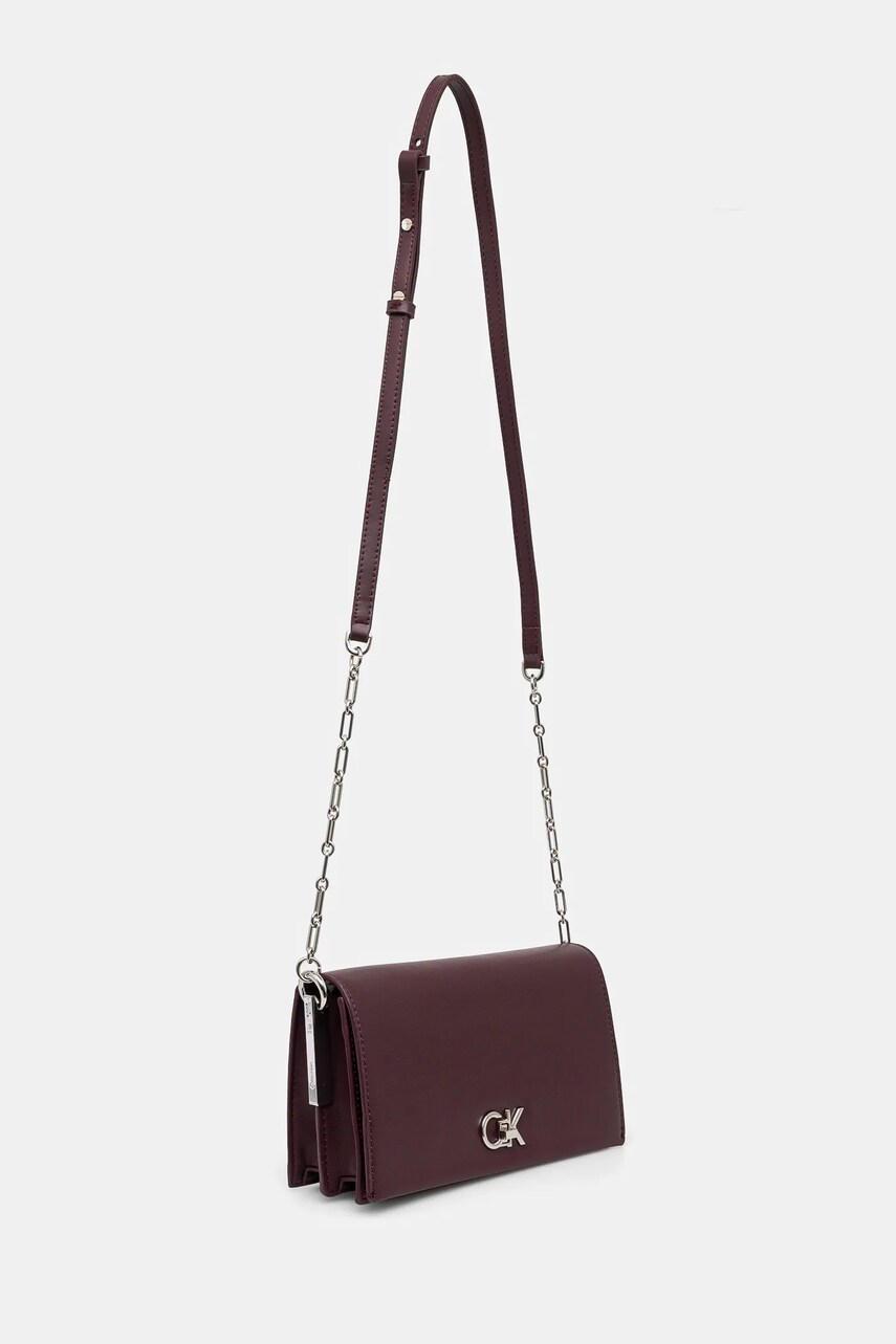Сумочка Calvin Klein колір бордовий K60K612806