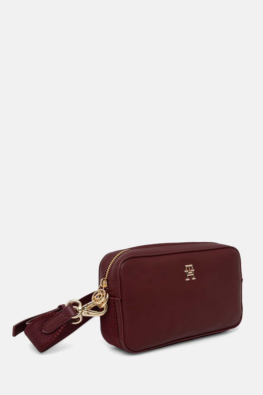 Сумочка Tommy Hilfiger колір бордовий AW0AW16894
