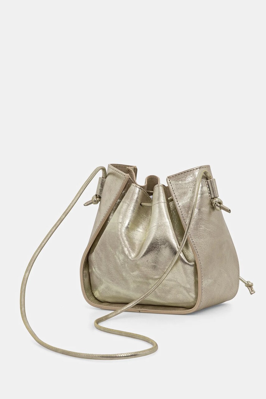 Шкіряна сумочка Forte Forte колір золотий 13669.my bag