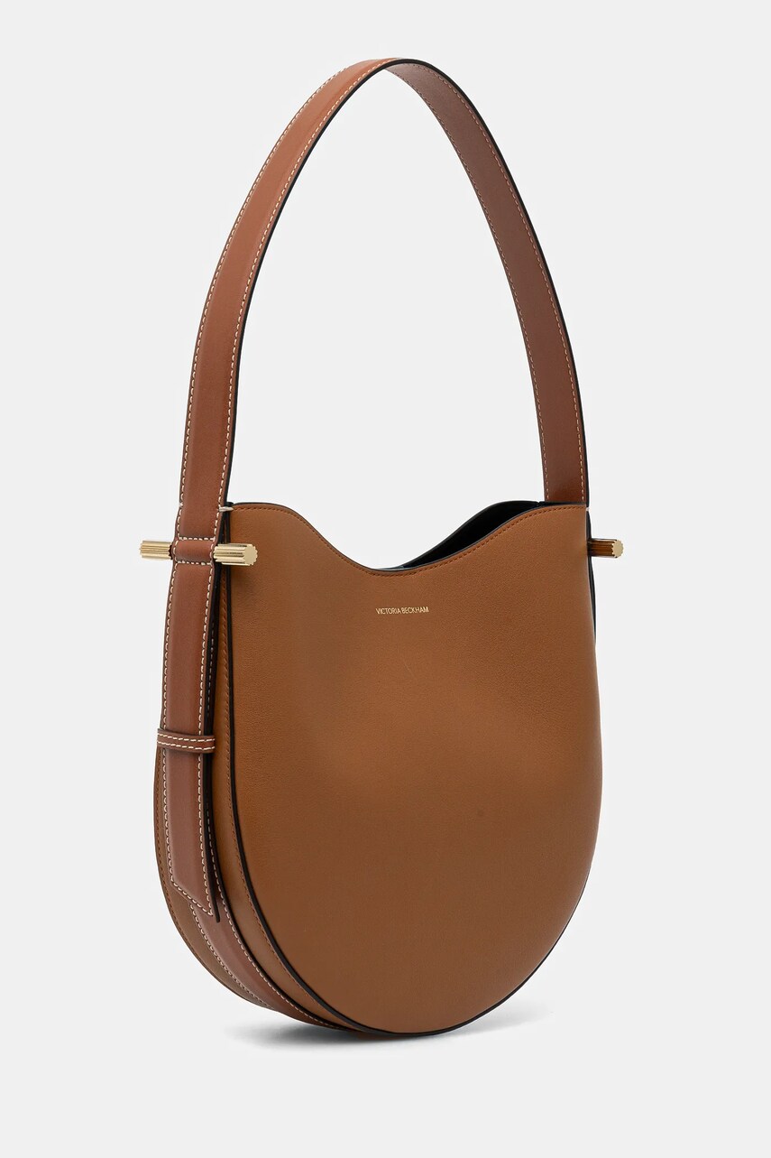 Шкіряна сумочка Victoria Beckham колір коричневий B125AAC006190A