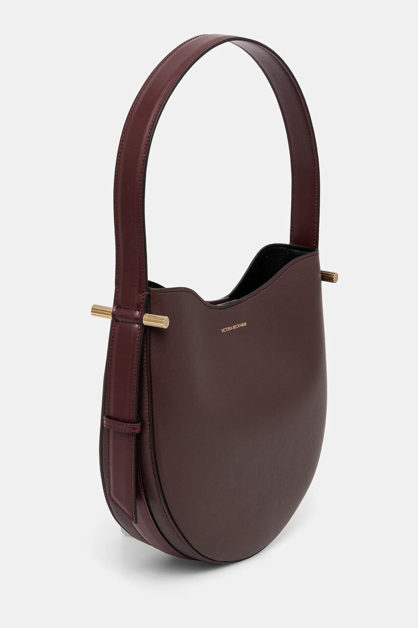 Шкіряна сумочка Victoria Beckham колір коричневий B125AAC006190A