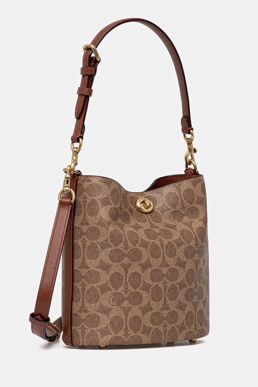 Сумочка Coach WILLOW колір бежевий CW602