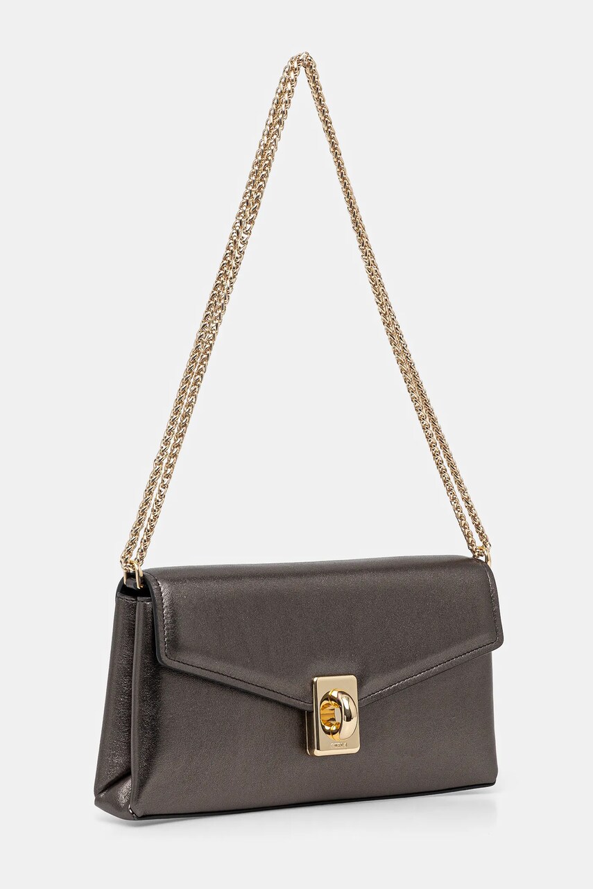 Шкіряна сумочка Furla колір сірий WB01517 BX3337 DKG00