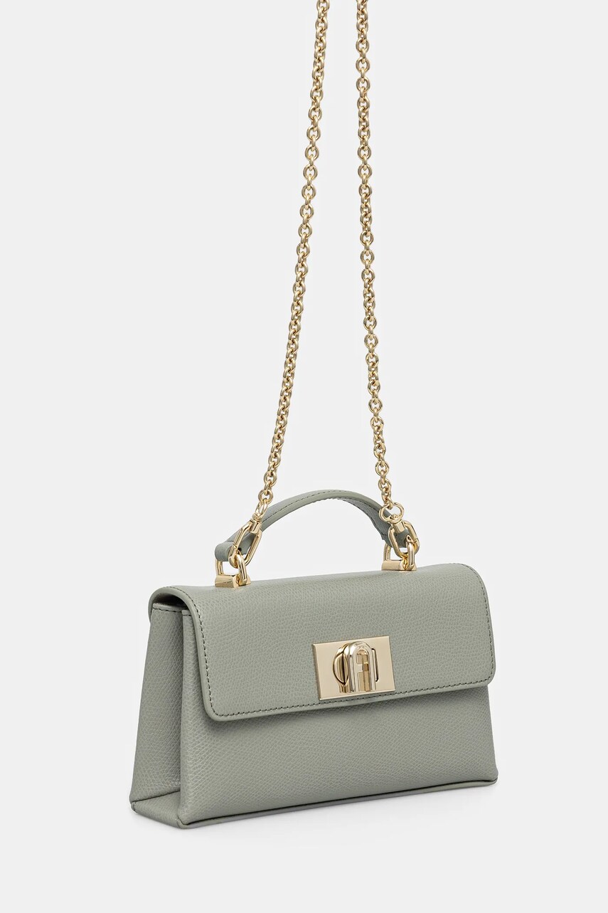 Шкіряна сумочка Furla колір зелений WE00423 ARE000 AG700