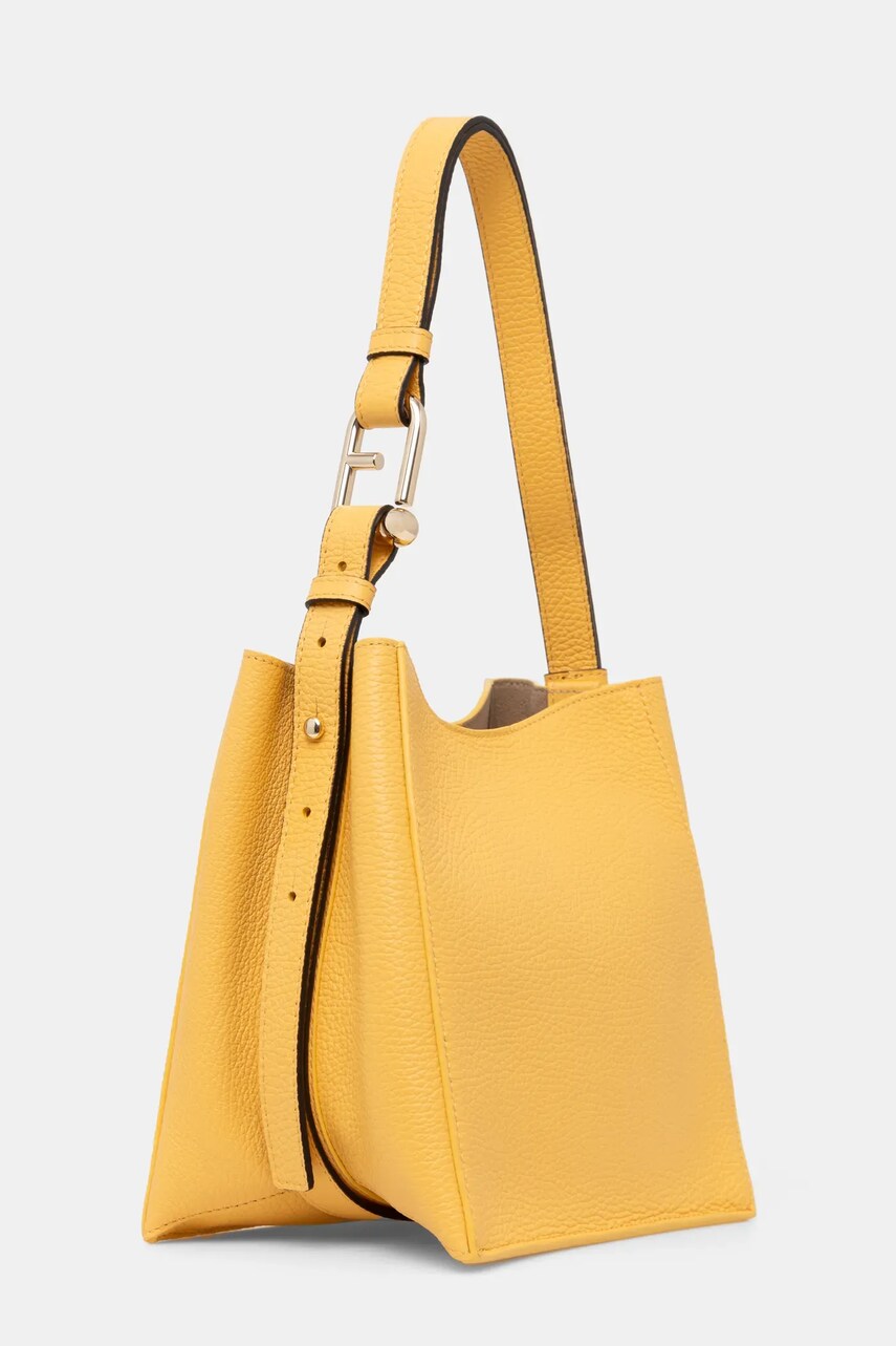 Шкіряна сумочка Furla колір жовтий WB01373 HSF000 CRE00