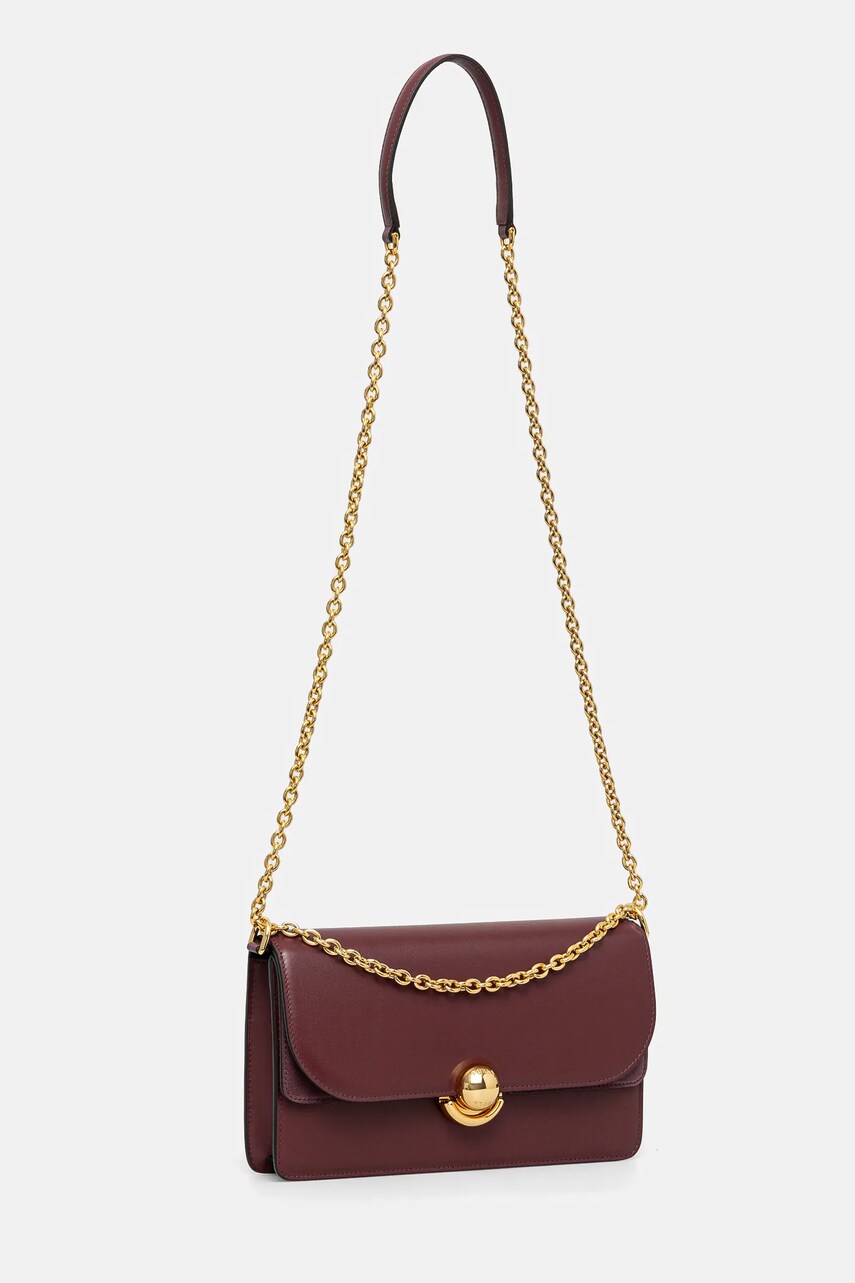 Шкіряна сумочка Furla колір бордовий WB01515 BX0428 26700