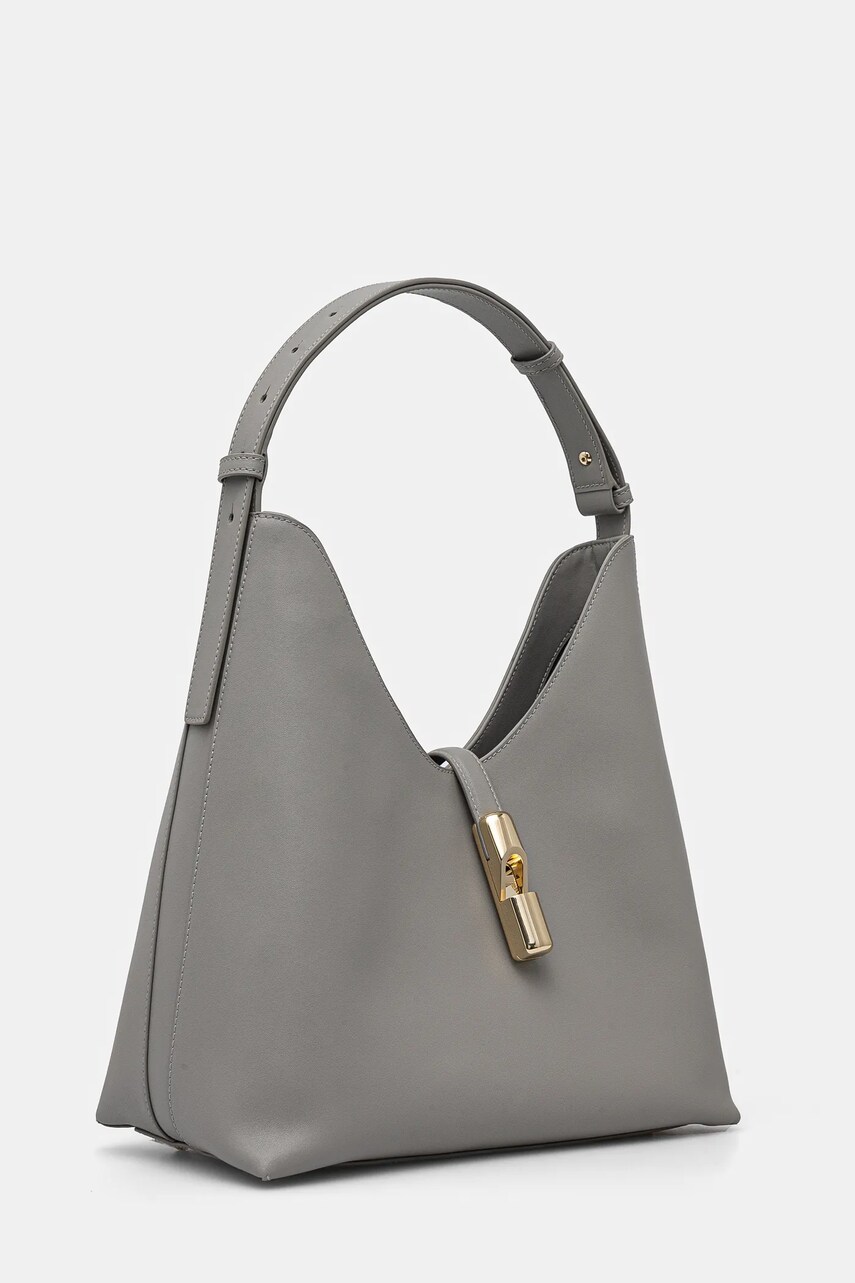 Шкіряна сумочка Furla колір сірий WB01499 BX3104 3291S
