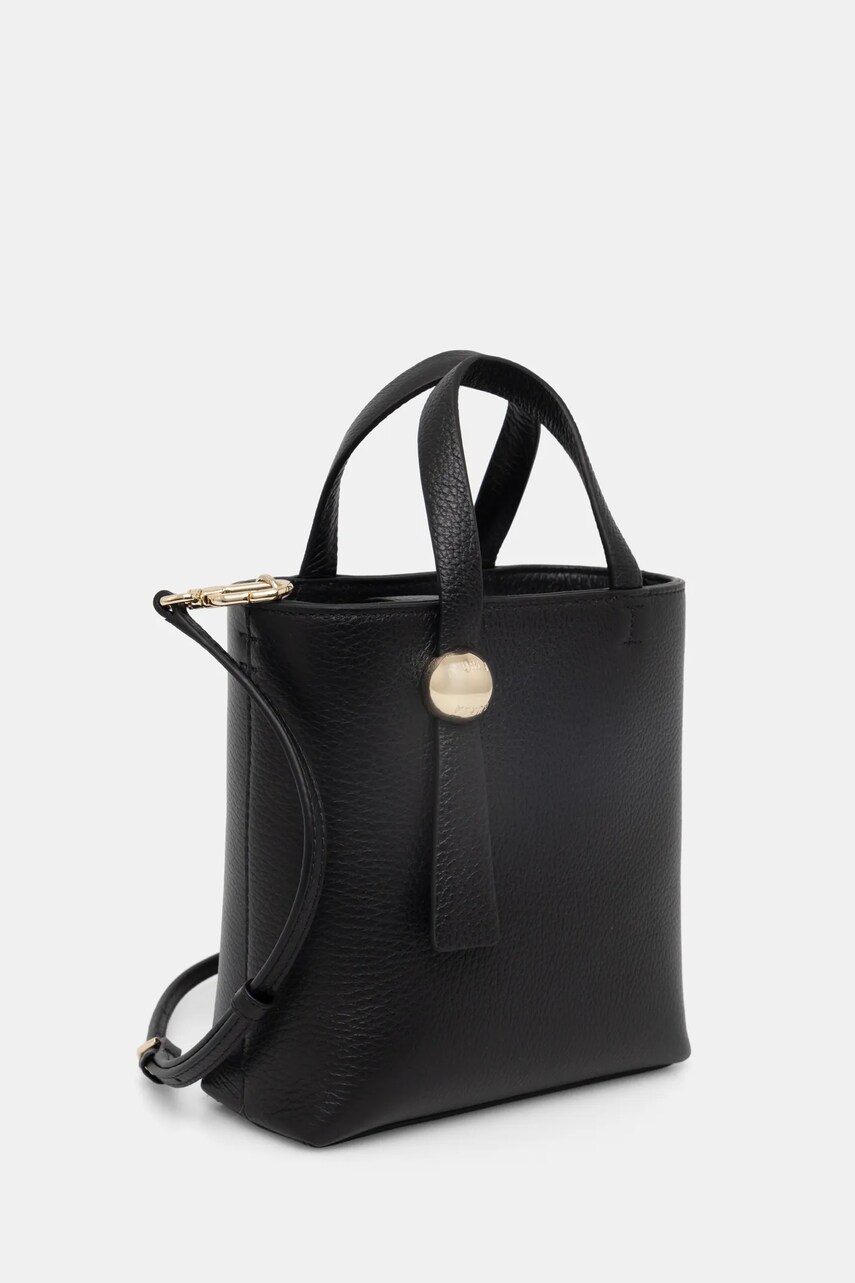 Шкіряна сумочка Furla колір чорний WE00666 HSF000 O6000