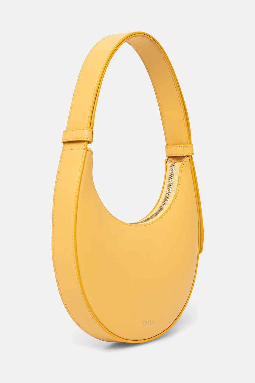 Шкіряна сумочка Furla колір жовтий WE00649 AX0733 CRE00