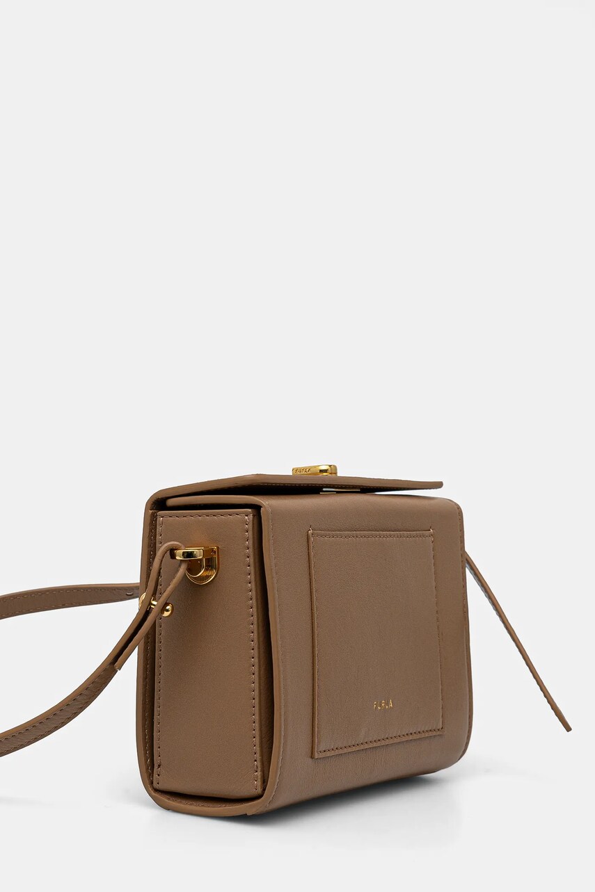 Шкіряна сумочка Furla колір бежевий WB01474 BX3106 YU500