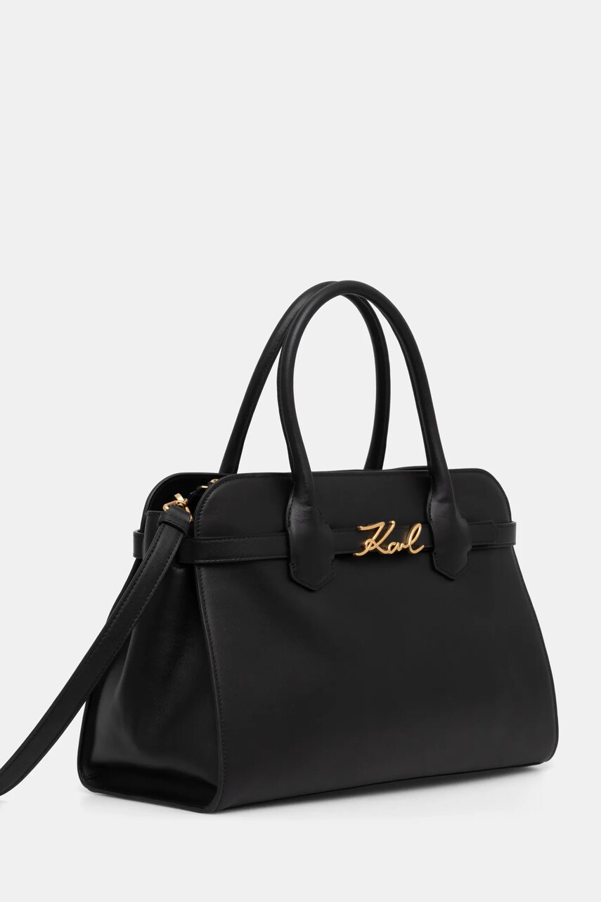 Шкіряна сумочка Karl Lagerfeld колір чорний A1W30148
