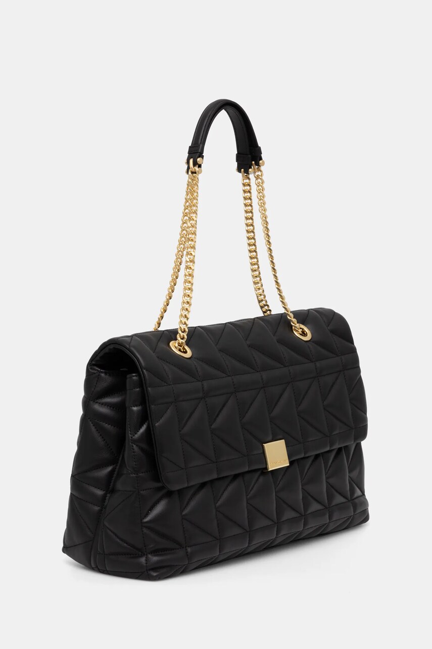 Шкіряна сумочка Karl Lagerfeld колір чорний A1W30189