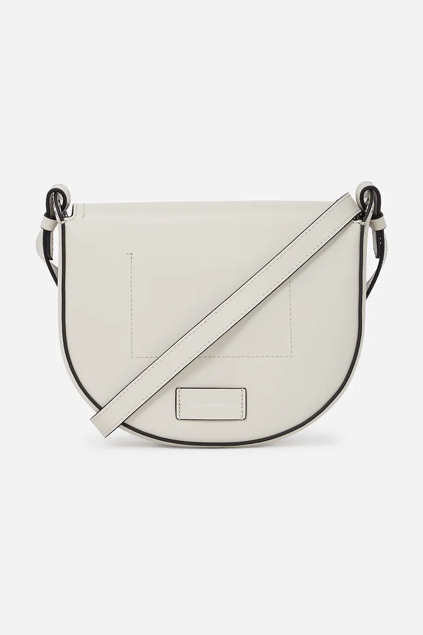 Шкіряна сумочка Karl Lagerfeld колір білий A1W30212