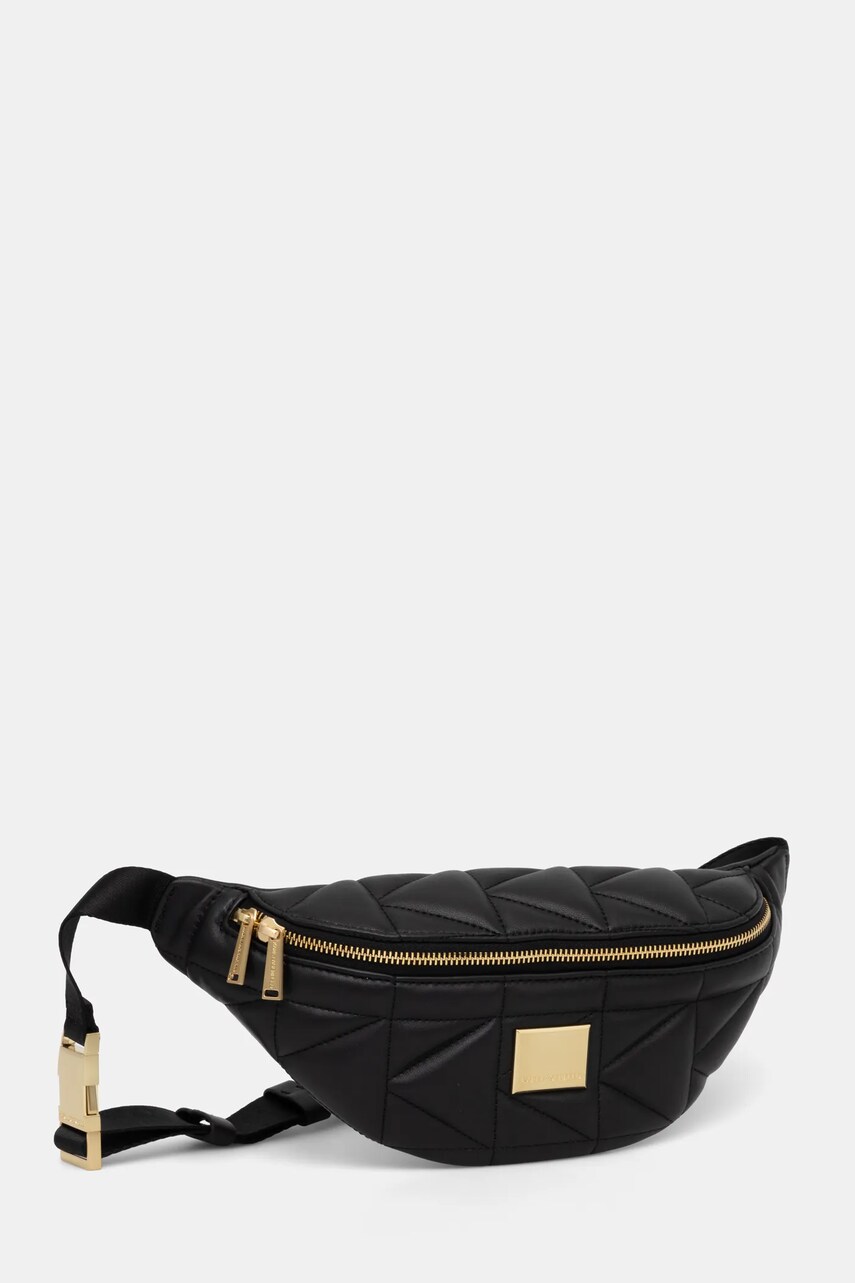 Шкіряна сумка на пояс Karl Lagerfeld колір чорний A1W30227