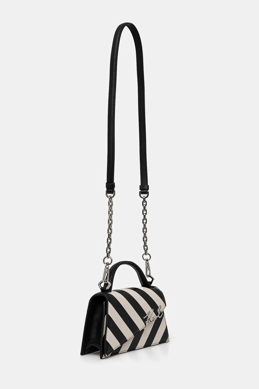 Шкіряна сумочка Karl Lagerfeld колір бежевий A1W30392