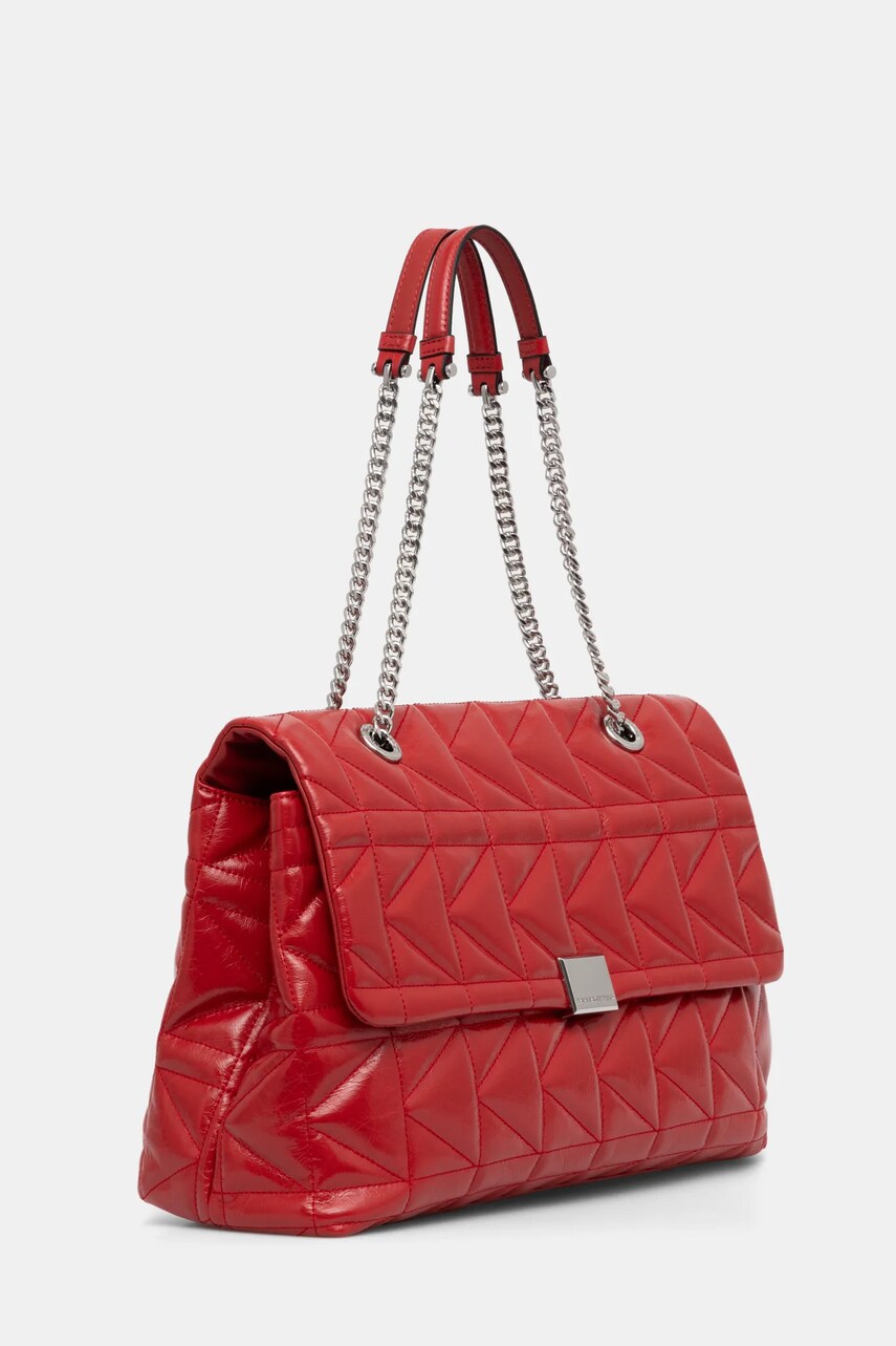 Шкіряна сумочка Karl Lagerfeld колір червоний A1W30393