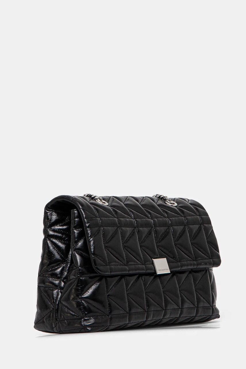 Шкіряна сумочка Karl Lagerfeld колір чорний A1W30393