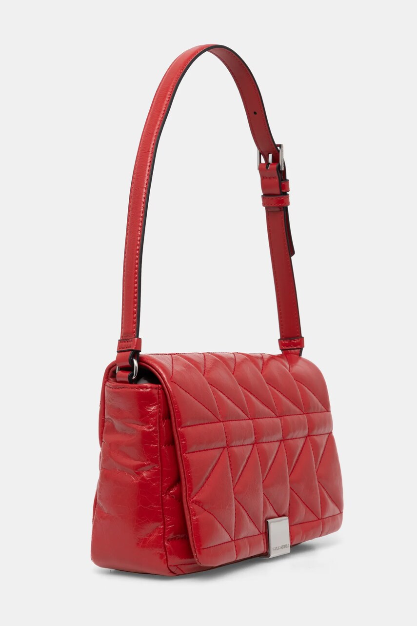 Шкіряна сумочка Karl Lagerfeld колір червоний A1W30394