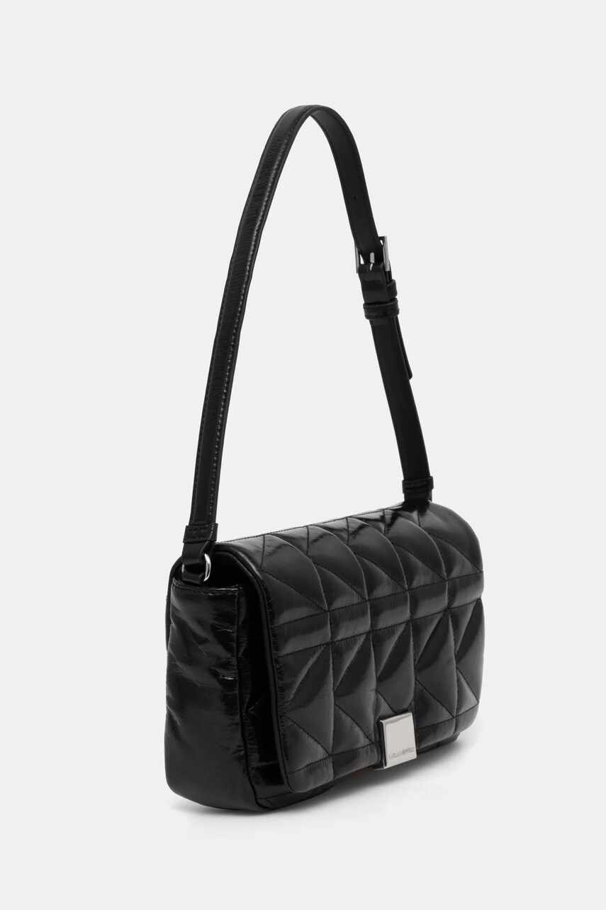Шкіряна сумочка Karl Lagerfeld колір чорний A1W30394