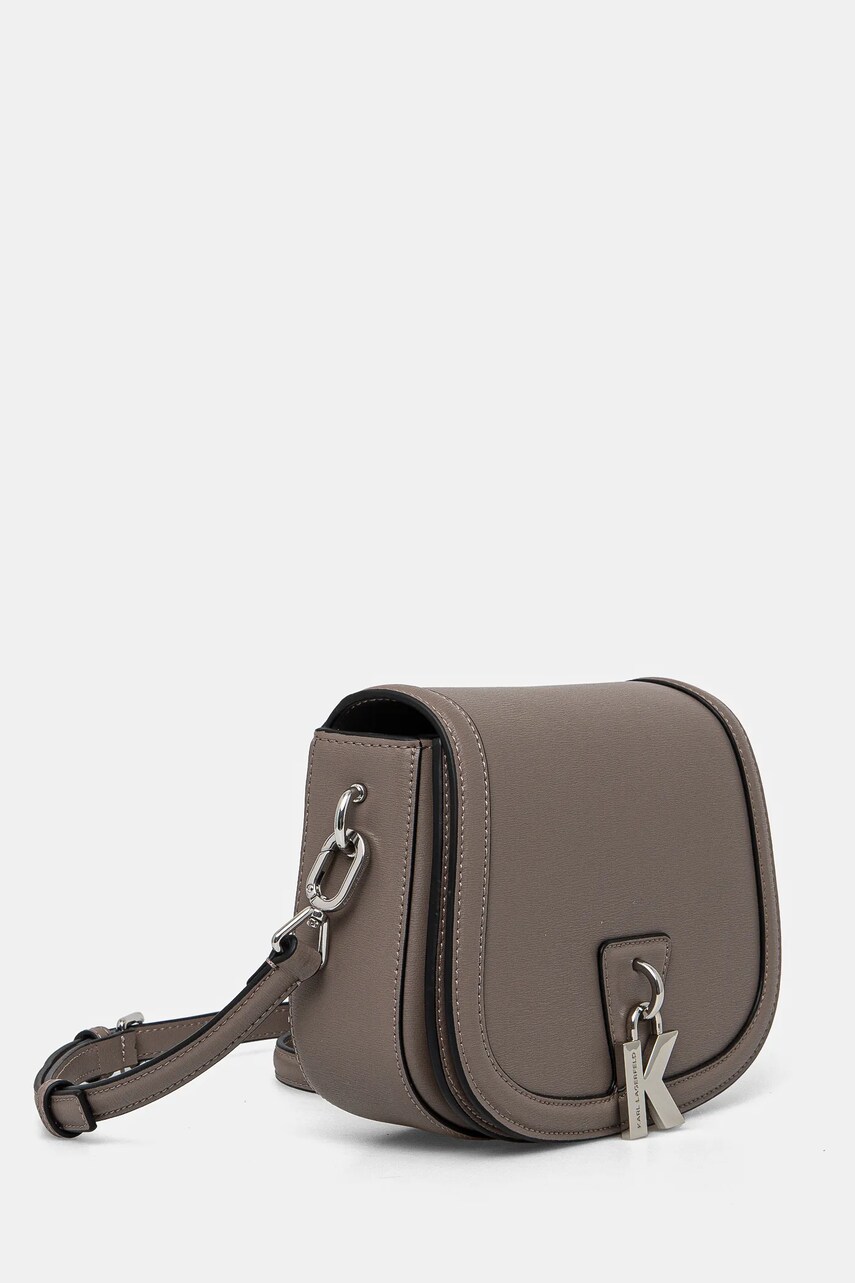 Шкіряна сумочка Karl Lagerfeld колір коричневий A1W30408