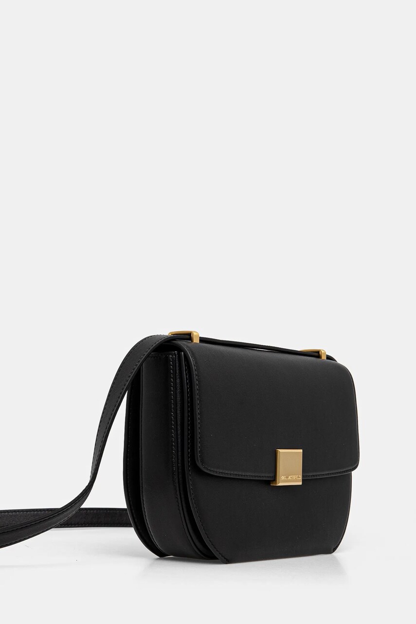 Шкіряна сумочка Karl Lagerfeld колір чорний A1W30444