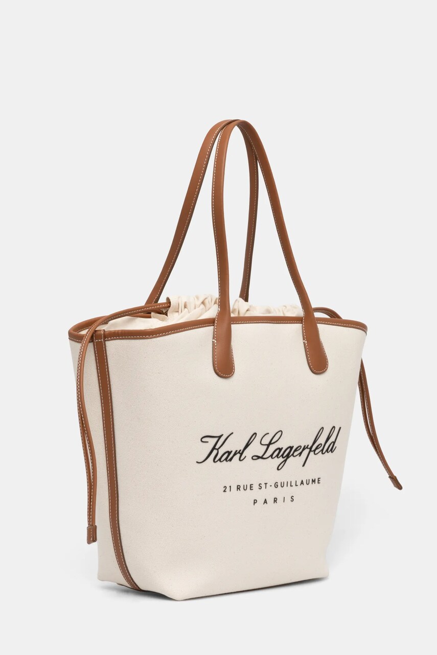 Сумочка Karl Lagerfeld колір бежевий A1W46075
