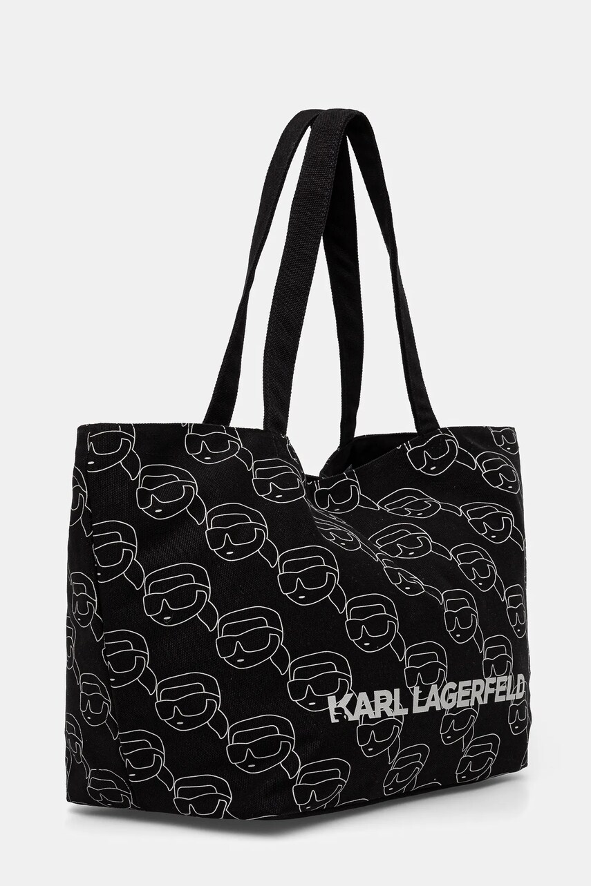 Бавовняна сумка Karl Lagerfeld колір чорний A1W50023