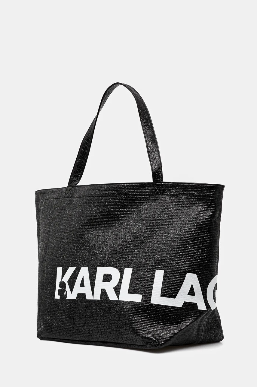 Бавовняна сумка Karl Lagerfeld колір чорний A1W50064