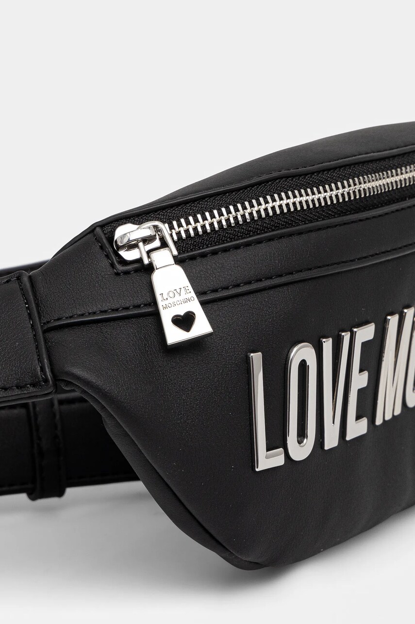 Сумка на пояс Love Moschino колір чорний JC4195PP1