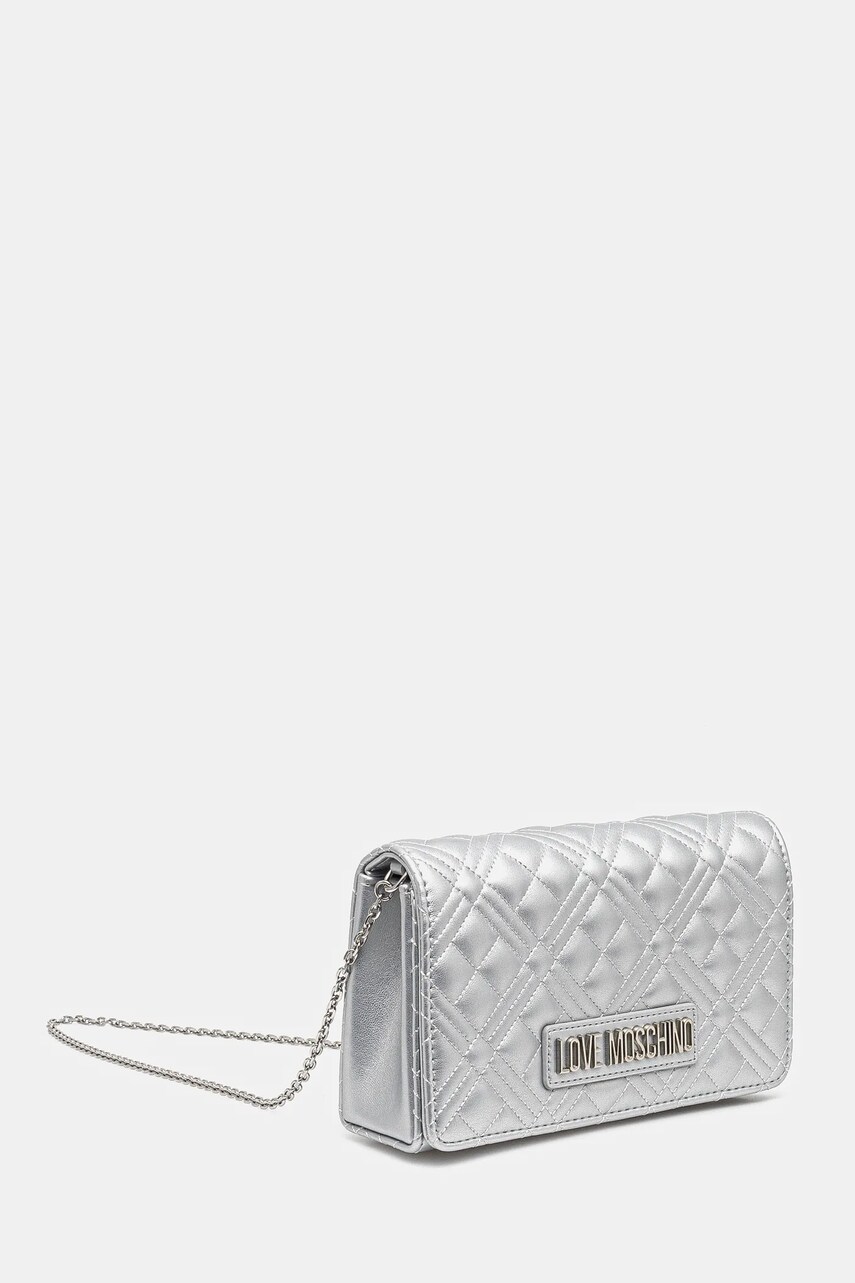 Сумочка Love Moschino колір срібний JC4079PP1