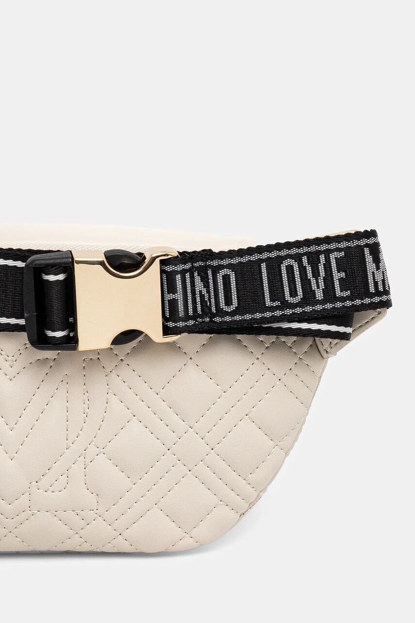 Сумка на пояс Love Moschino колір бежевий JC4003PP1