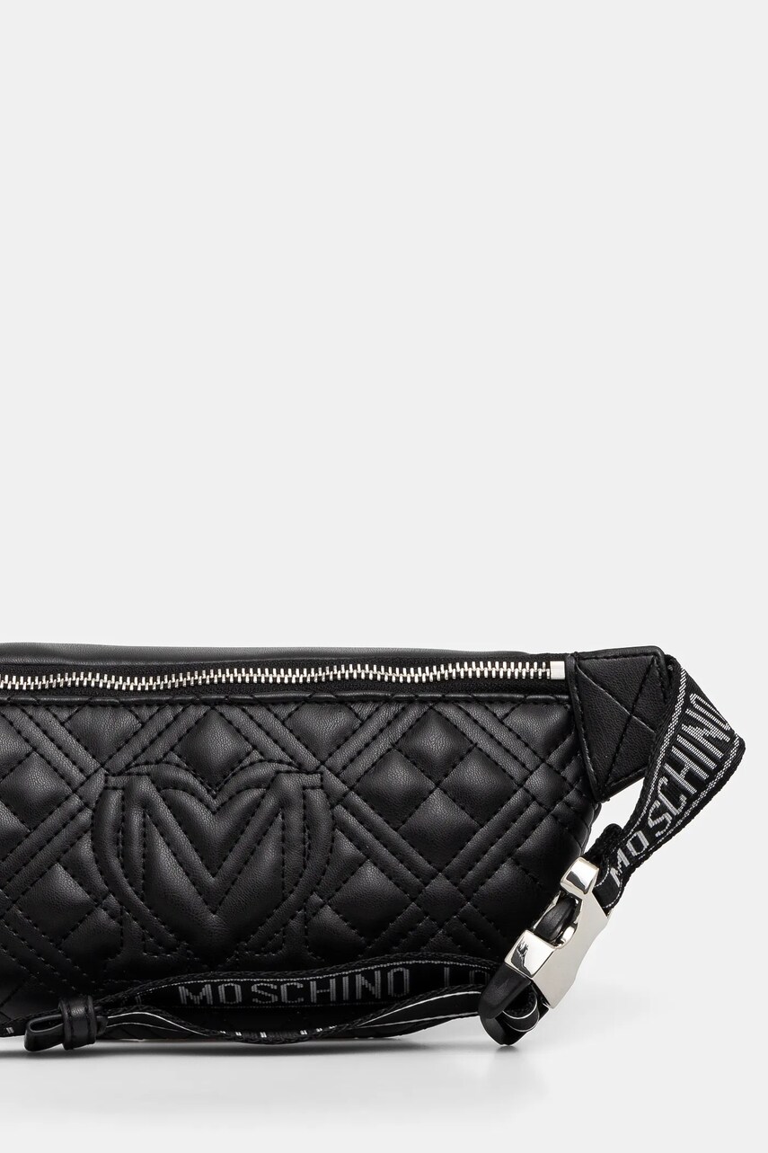 Сумка на пояс Love Moschino колір чорний JC4003PP1