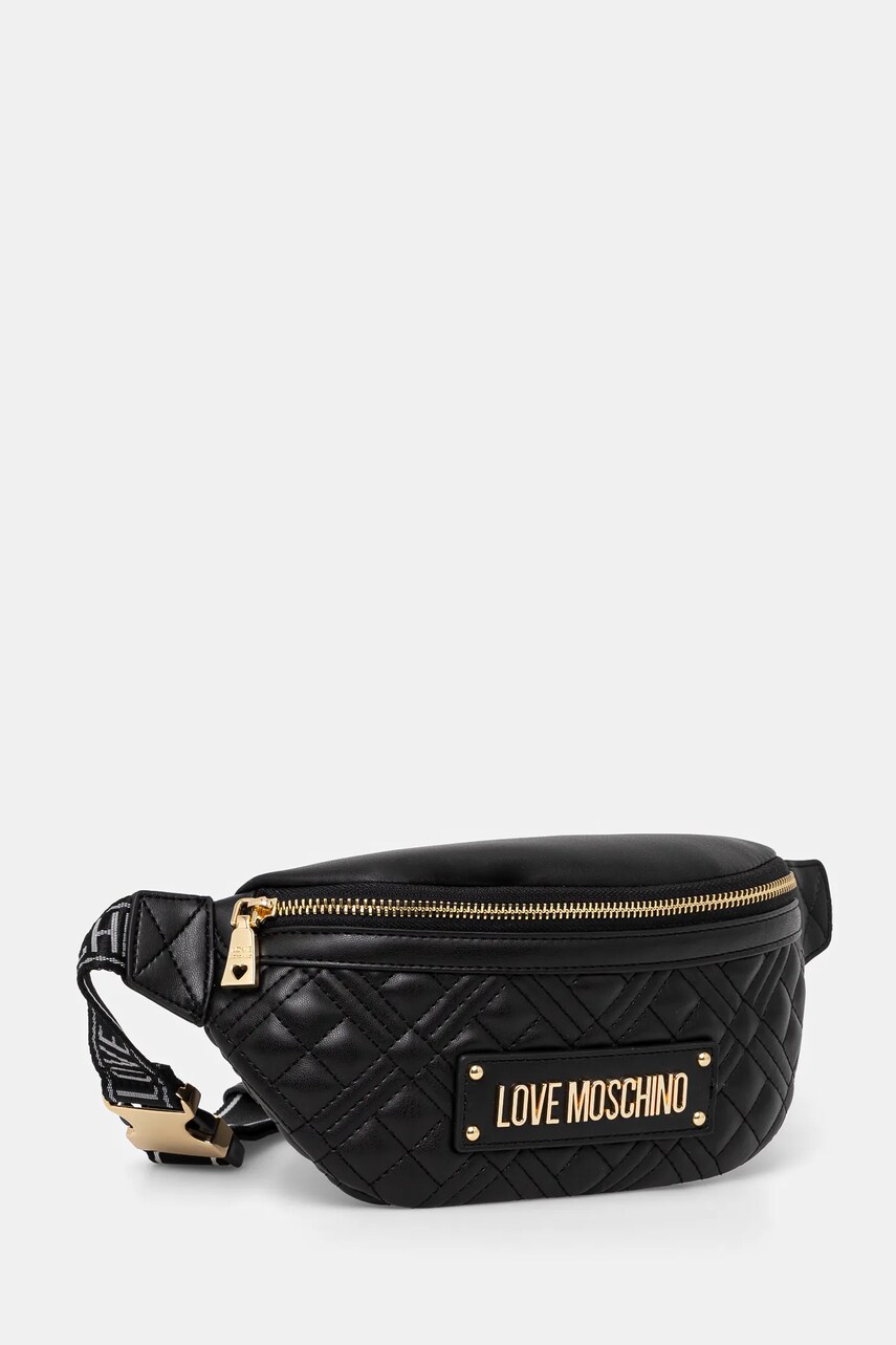 Сумка на пояс Love Moschino колір чорний JC4003PP1