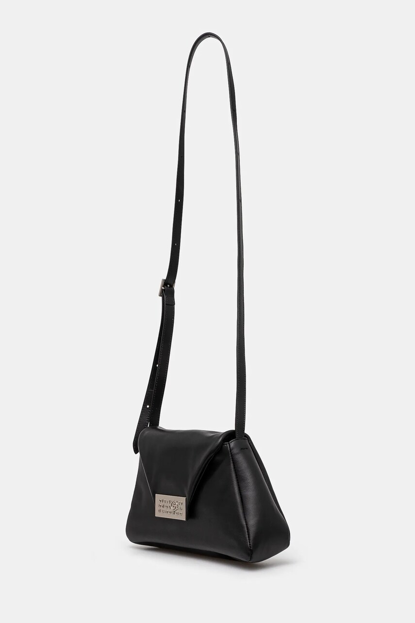 Шкіряна сумочка MM6 Maison Margiela колір чорний SB5ZH0020