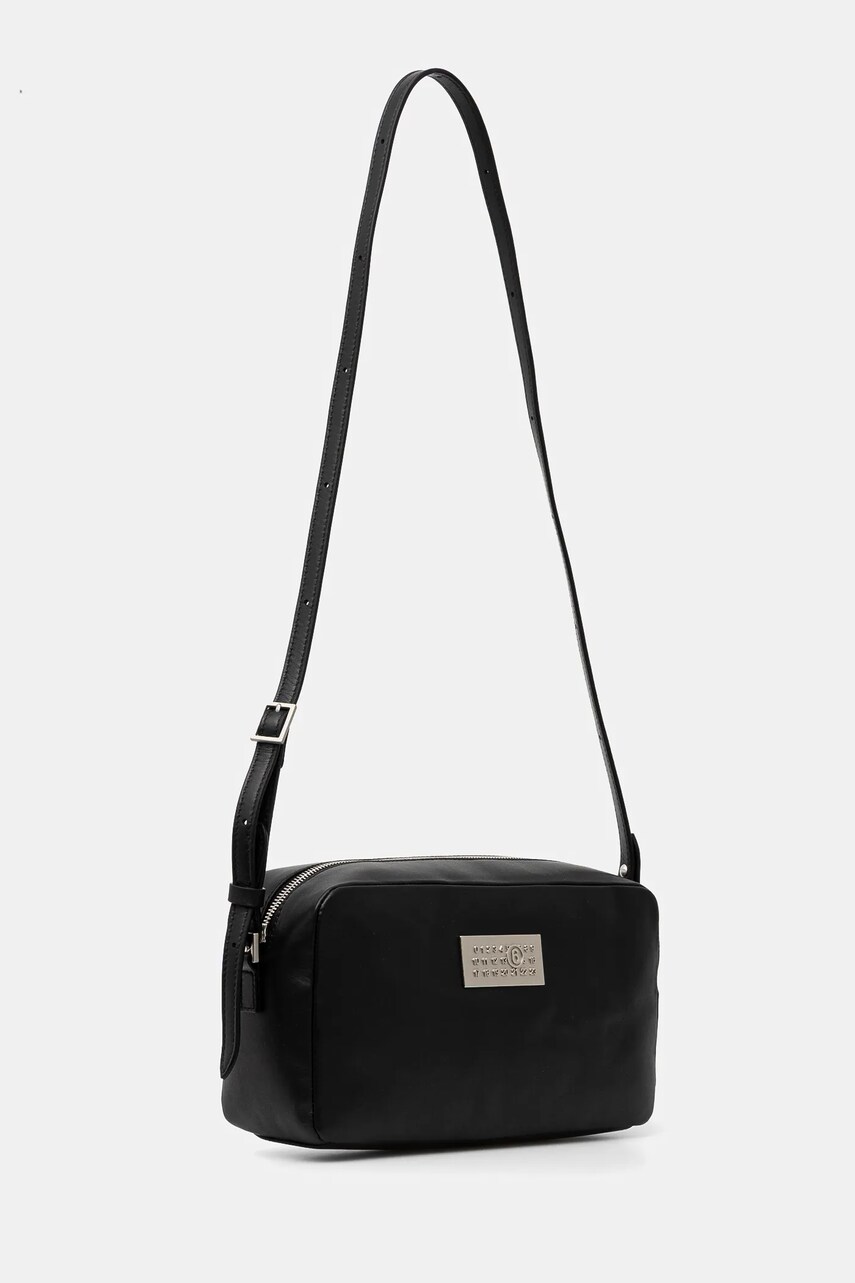 Шкіряна сумочка MM6 Maison Margiela колір чорний SB6WG0014