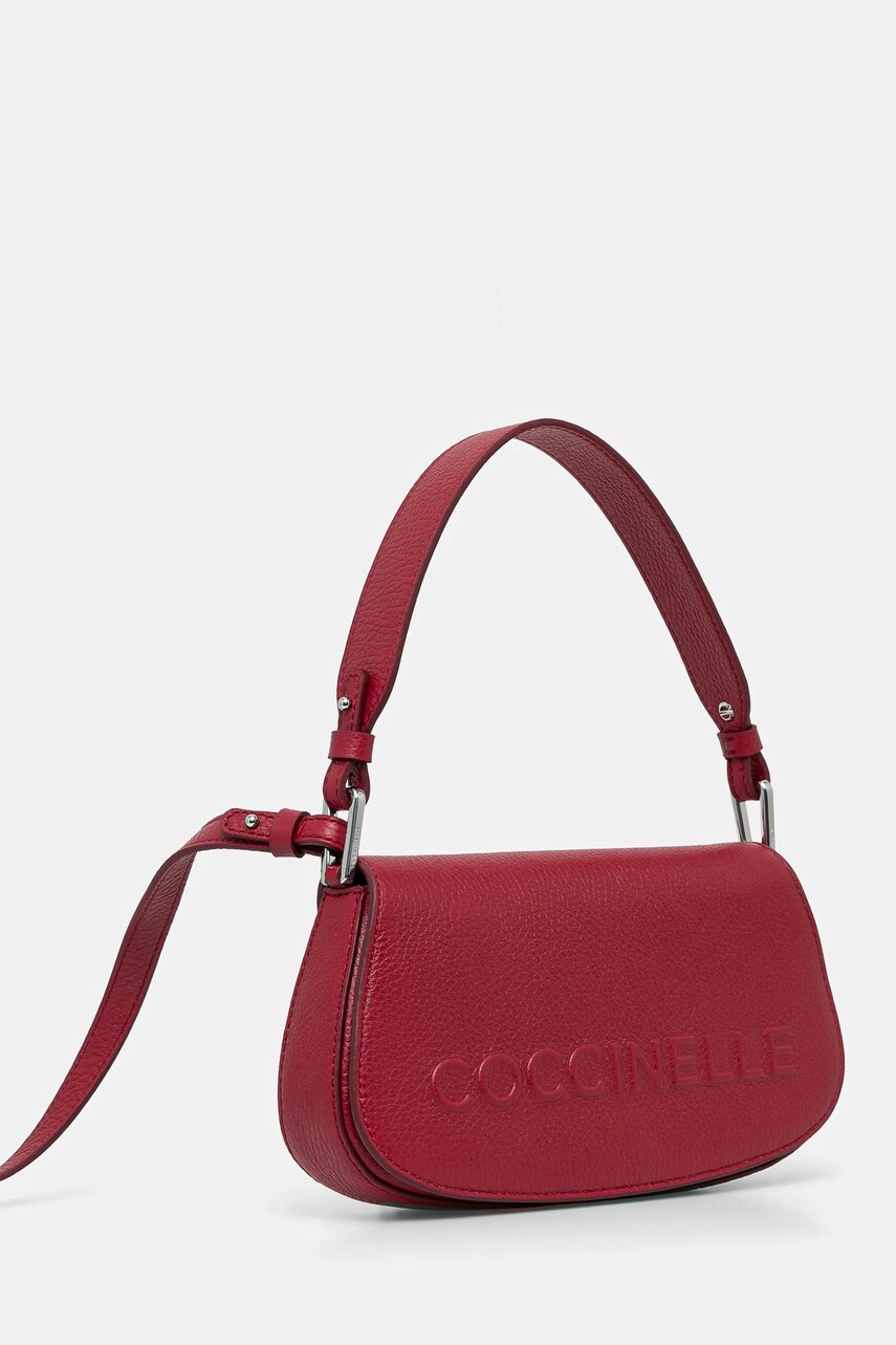 Шкіряна сумочка Coccinelle колір бордовий E5 QBB 52 01 01