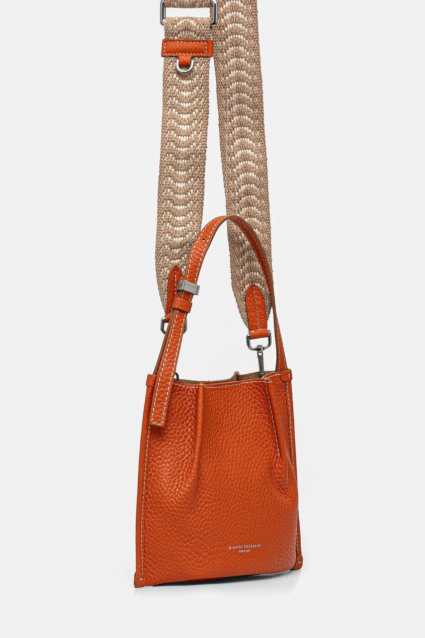 Шкіряна сумочка Gianni Chiarini DORY колір помаранчевий BS 11635 RNGDBL-NAETN