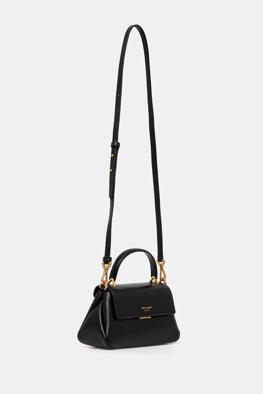 Шкіряна сумочка Kate Spade колір чорний KI629