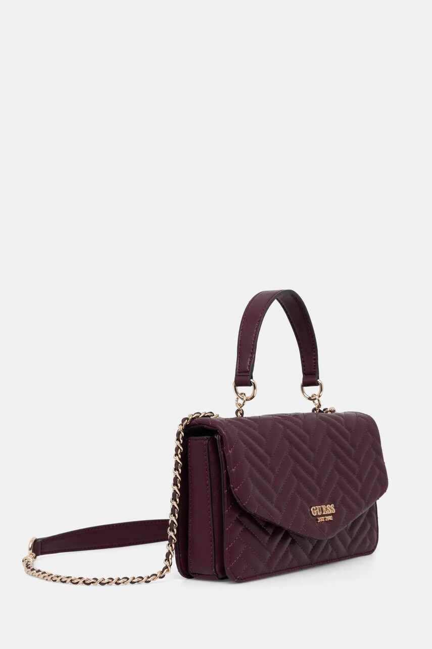 Сумочка Guess ANNING колір бордовий HWQG95 08210