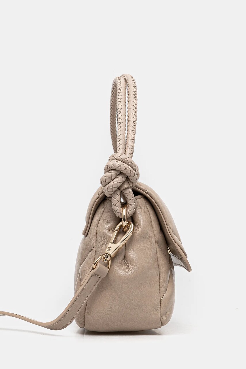 Шкіряна сумочка Guess CORINNE колір бежевий HWCRNN L5116