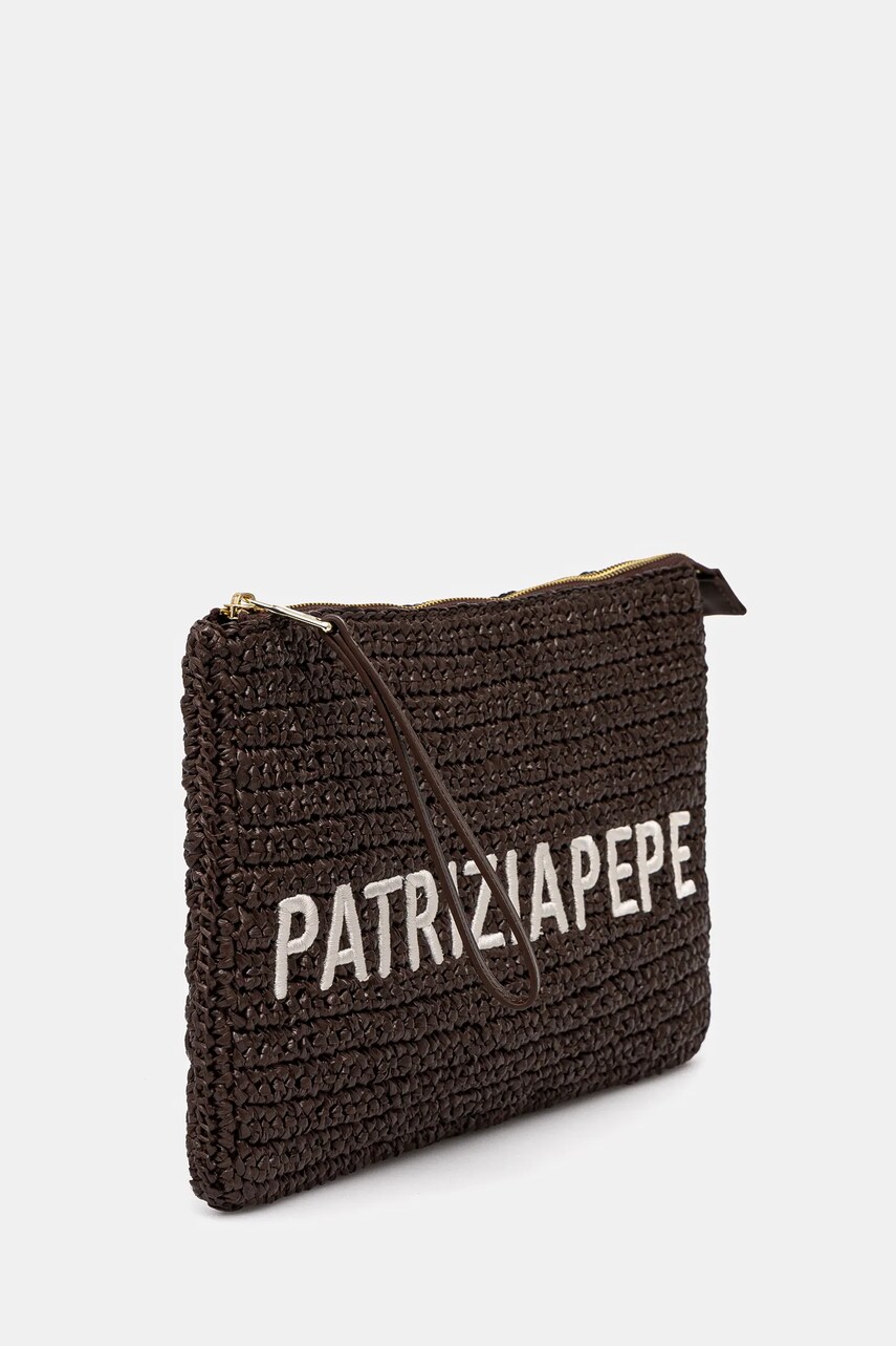 Клатч Patrizia Pepe колір коричневий 2B0134 V039