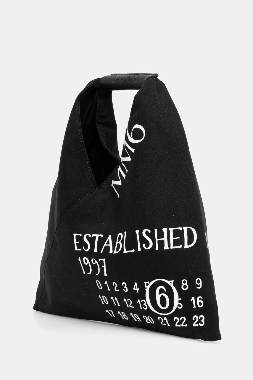 Бавовняна сумка MM6 Maison Margiela колір чорний SB6WD0013