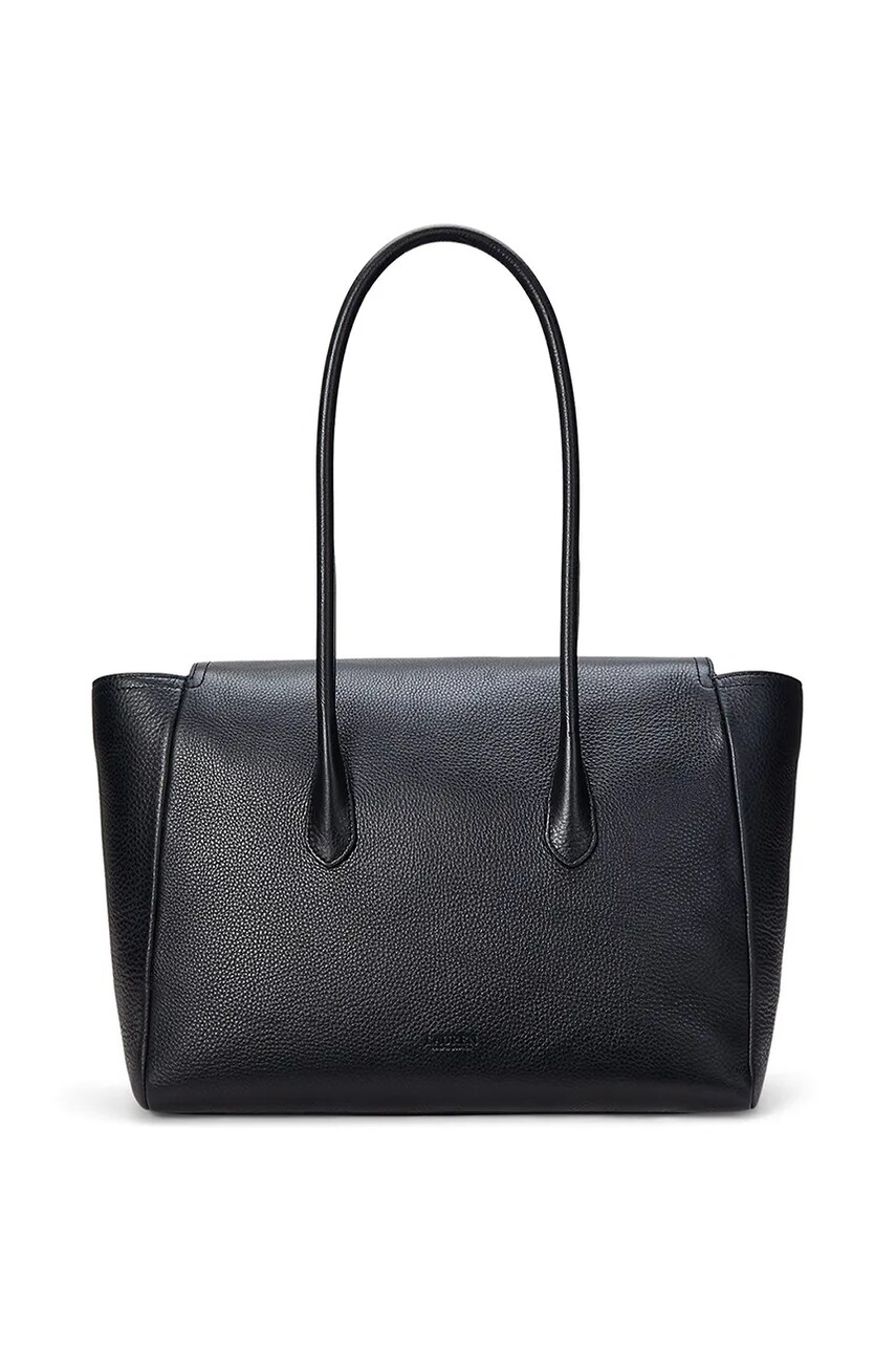 Шкіряна сумочка Lauren Ralph Lauren колір чорний 431966862