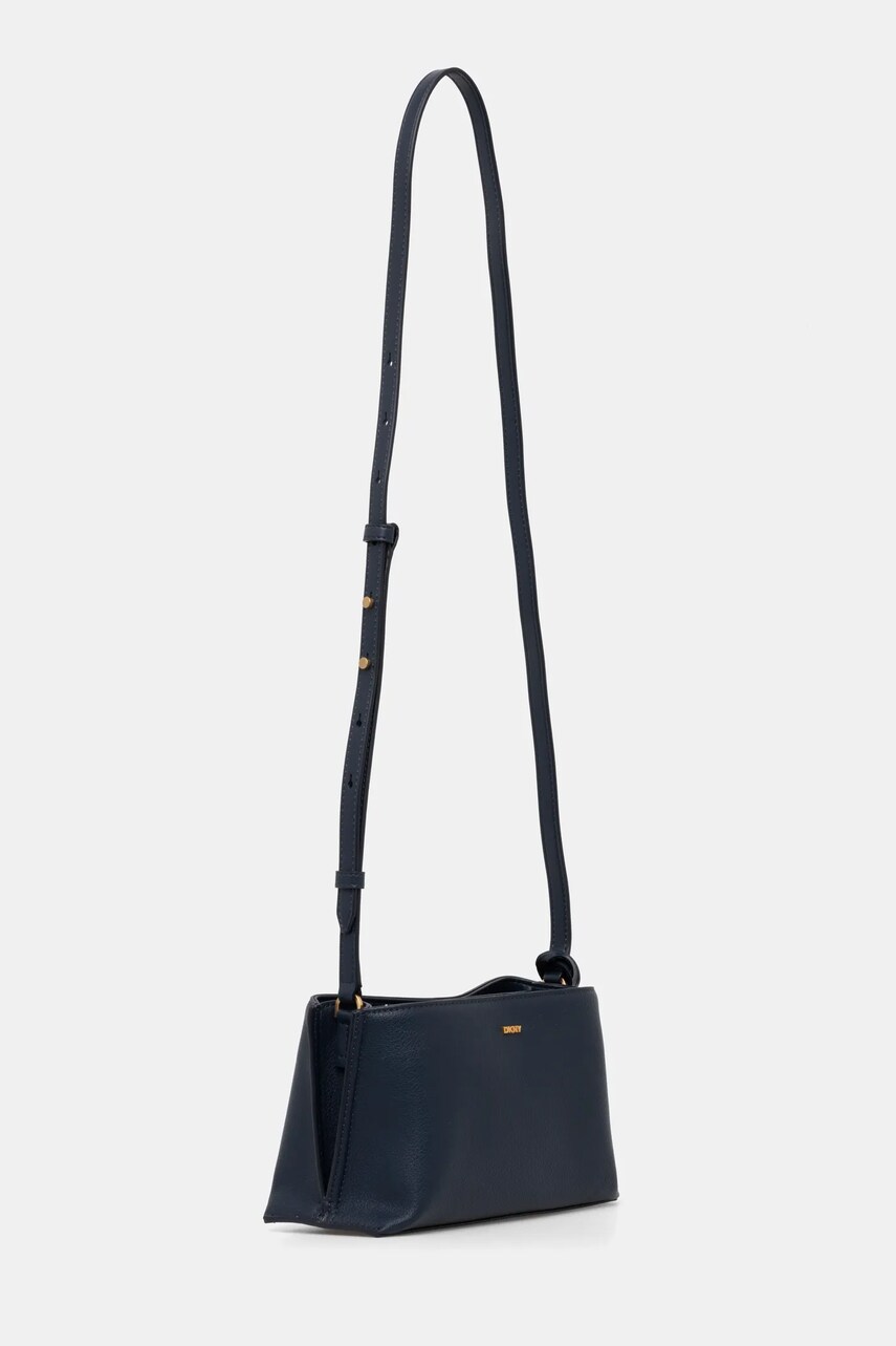 Шкіряна сумочка Dkny колір синій R44E1I54