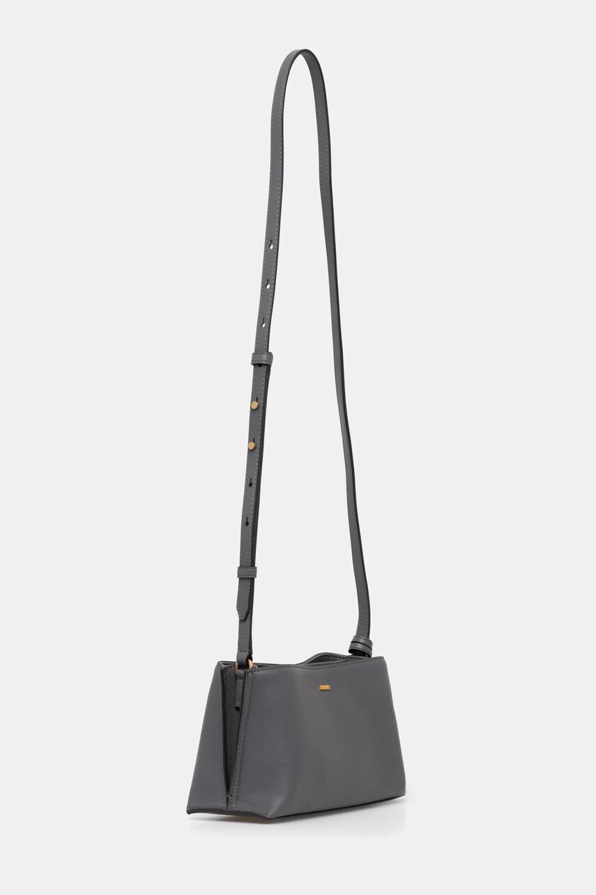 Шкіряна сумочка Dkny колір сірий R44E1I54