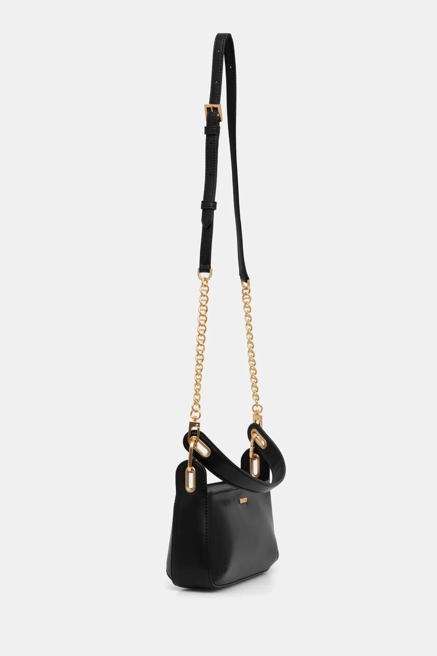 Шкіряна сумочка Dkny колір чорний R44EKI56