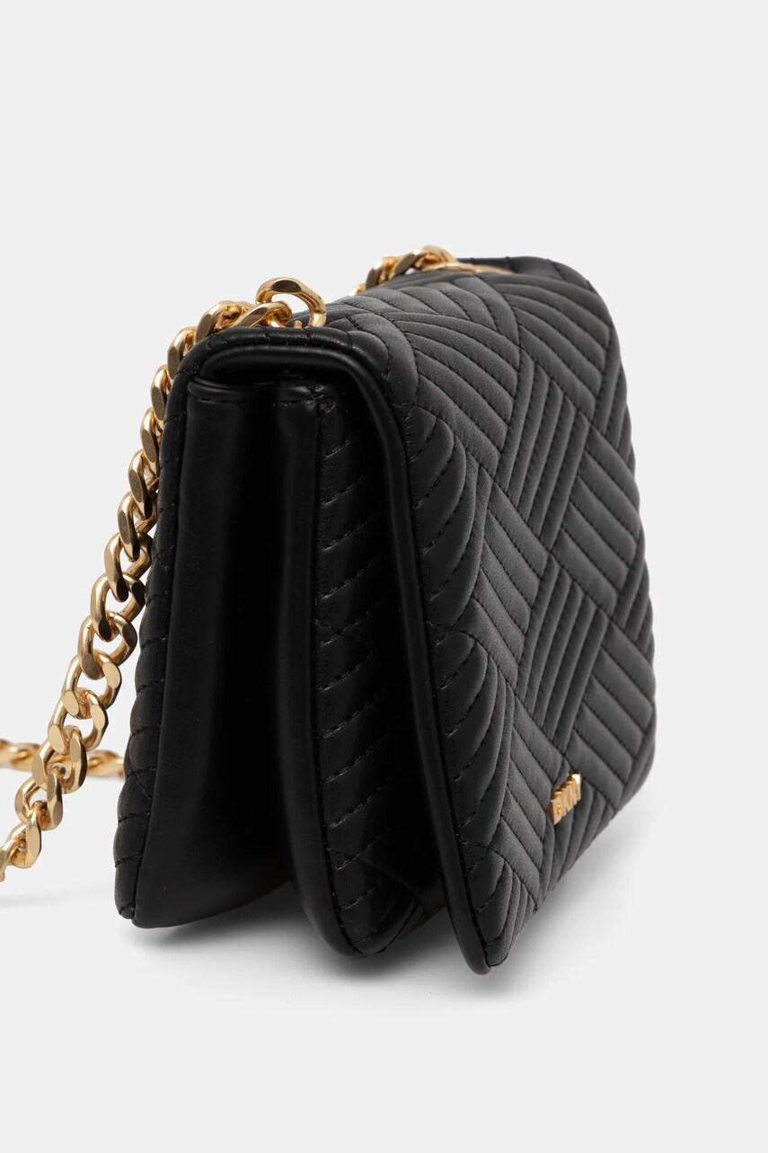 Шкіряна сумочка Dkny колір чорний R44EKI06