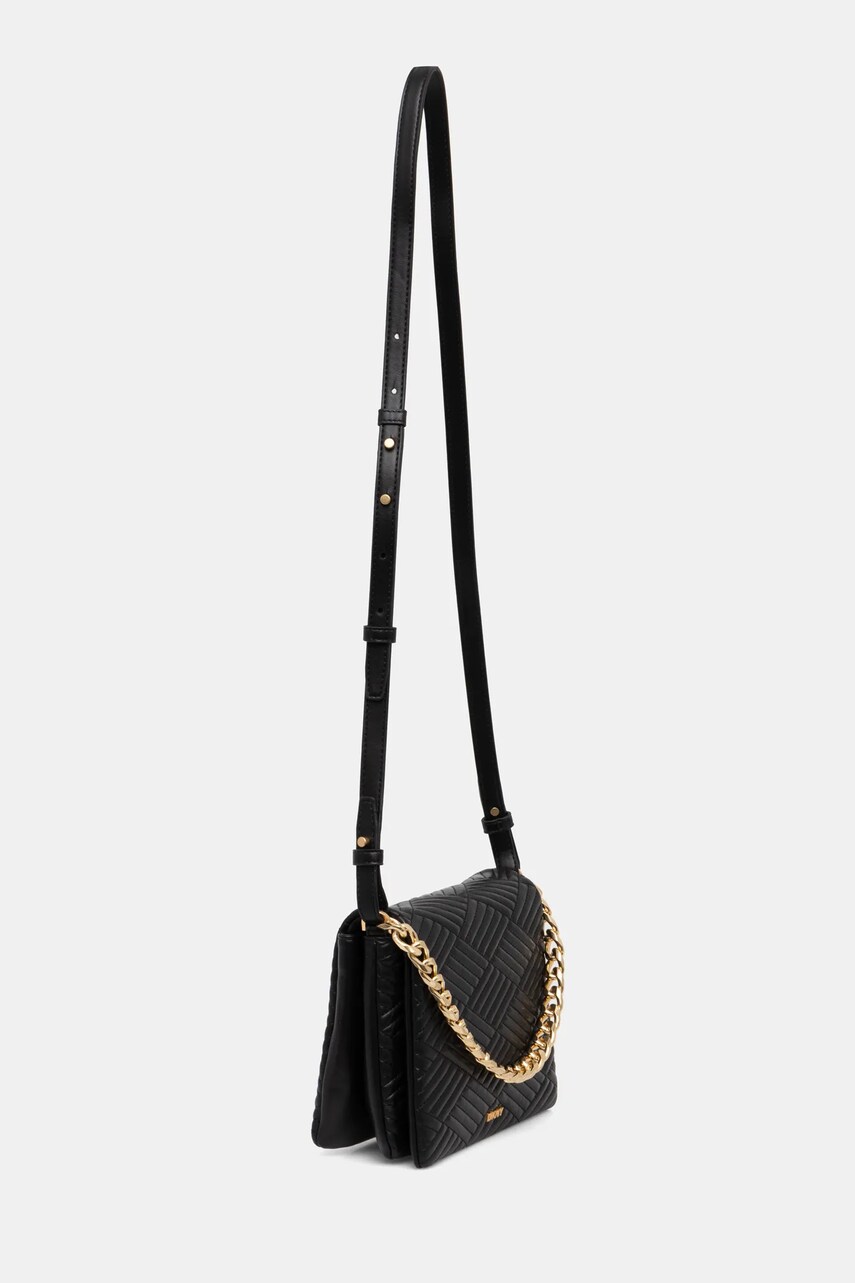 Шкіряна сумочка Dkny колір чорний R44EKI05