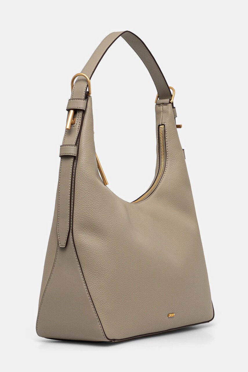 Шкіряна сумочка Dkny колір бежевий R44CAI64