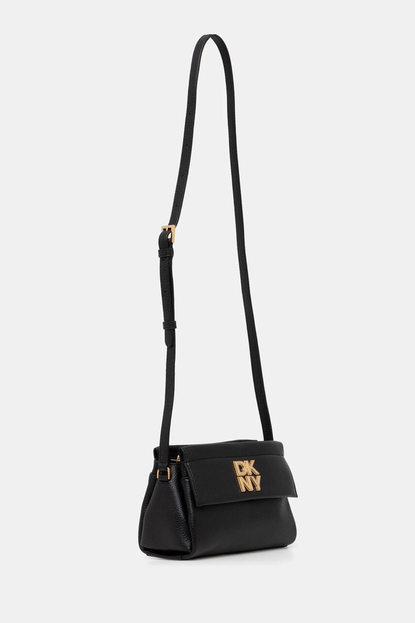 Шкіряна сумочка Dkny колір чорний R44EAI71